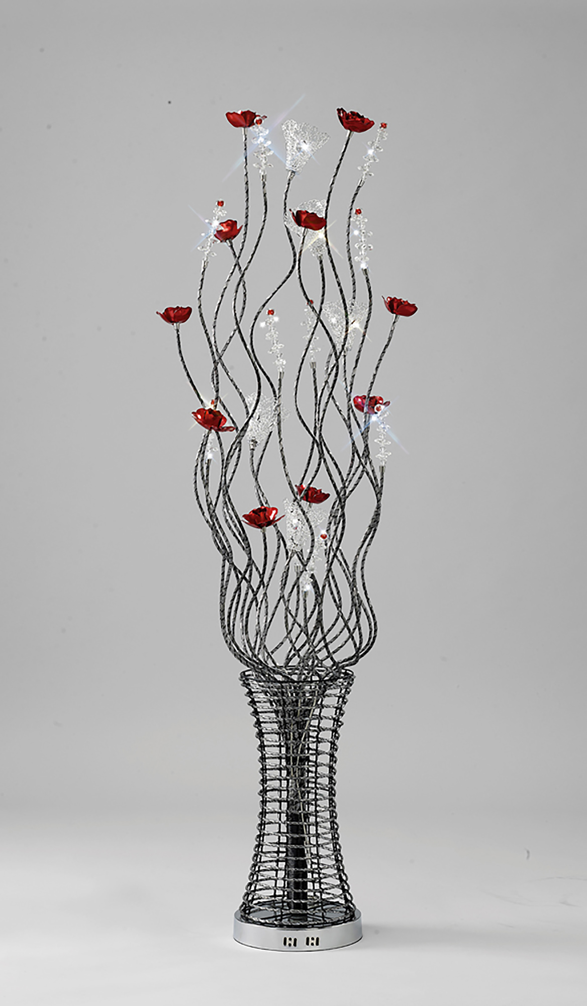 IL70318  Rouge Crystal Floor Lamp 7 Light